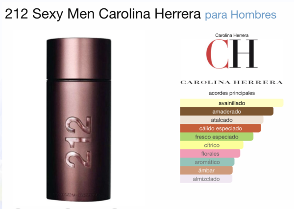 Carolina Herrera 212 Sexy EDT (Caballero) - 100 ml - Imagen 2